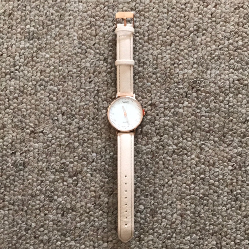 Nanette Lepore Cream & Rose gold watch